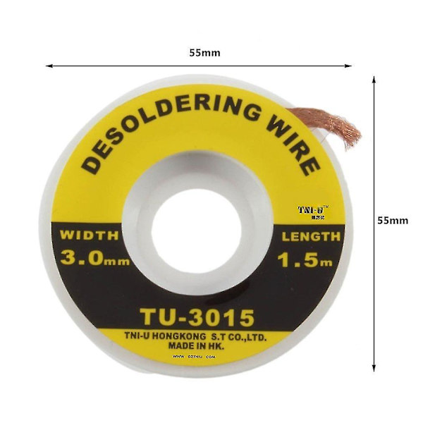 Sikkerhed 5 Ft 3mm Loddefletning Lodfjerner Væge