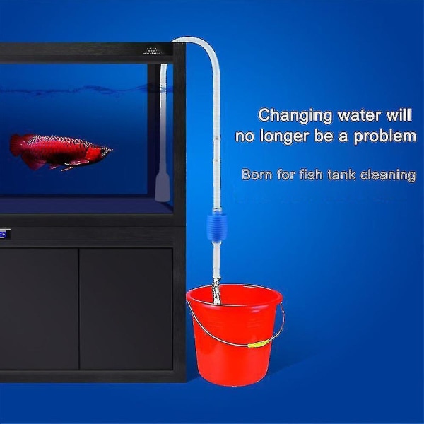 Akvarium Manual Vacuum Water Changer Cleaner Aquarium Sifonpumper