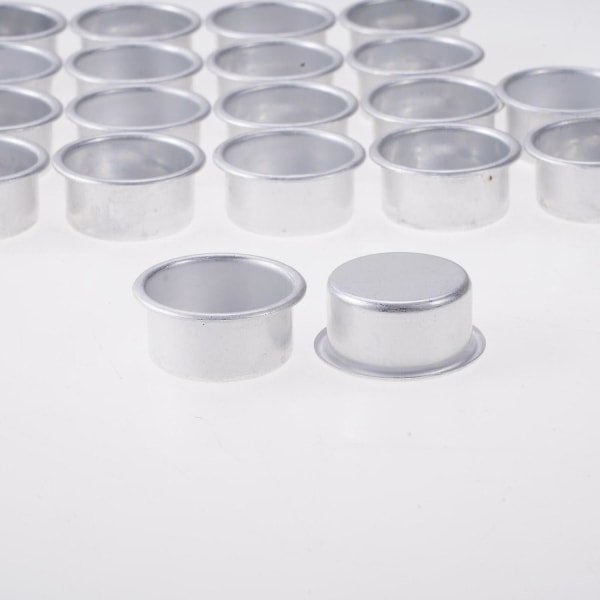20 kpl alumiiniset kynttilänjalkakupit Tea Light Wax Molds