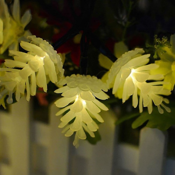 Solcelle Udendørs Lys 6m 30leds Fyrrekogle Vandafvisende Fe