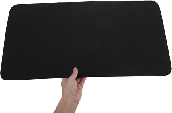Ekstra stor musematte i korklær 60x30cm Sklisikker kontorbordmatte Stropp Solid bordmatte