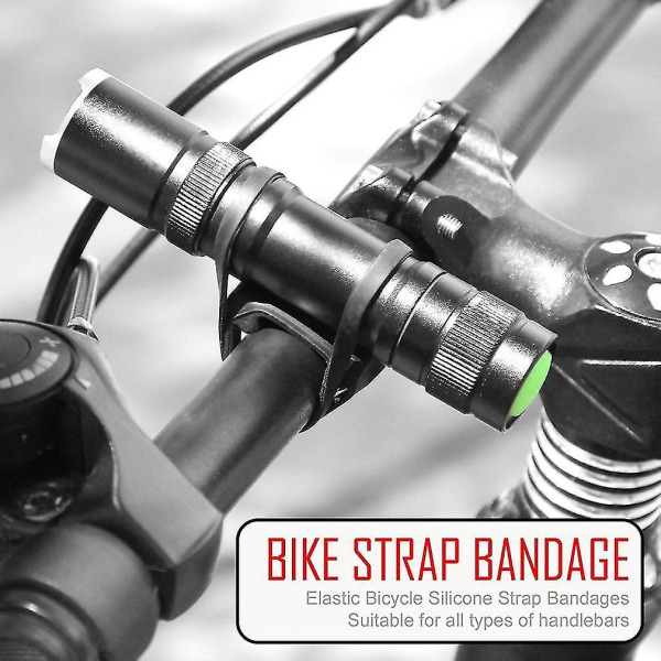 Cykelsilikonremme-Bandage-Lygteholder