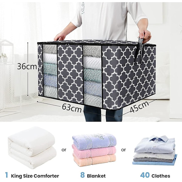 Förvaringsväska 100l Stor Vikbar E Garderob Organizer
