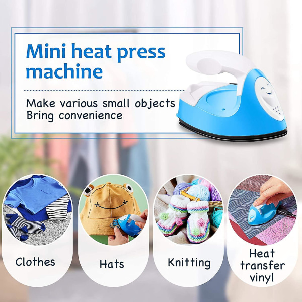 Mini Craft Iron Mini Lämpöpuristin Mini Rauta Kannettava Käsikäyttöinen Lämpöpuristin Pieni Rauta Latausjalustalla