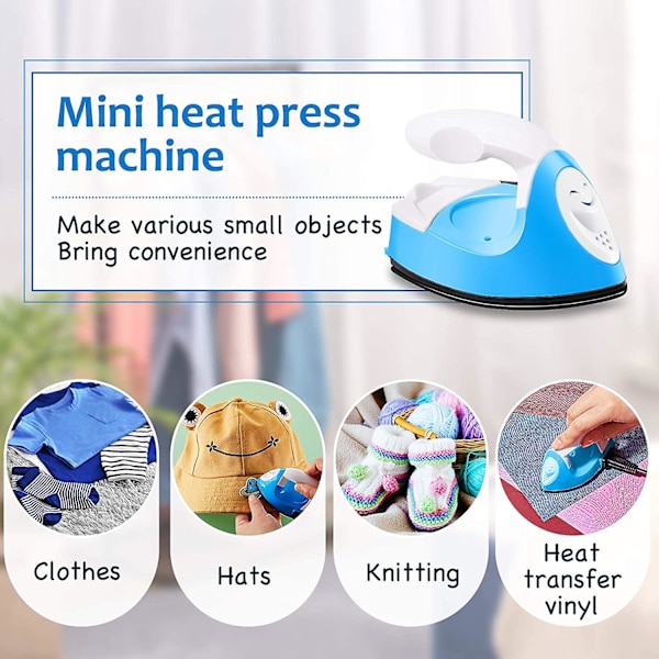 Mini Craft Jern Mini Varmpres Mini Jern Bærbar Håndholdt Varmpres Lille Jern Med Opladningsbase