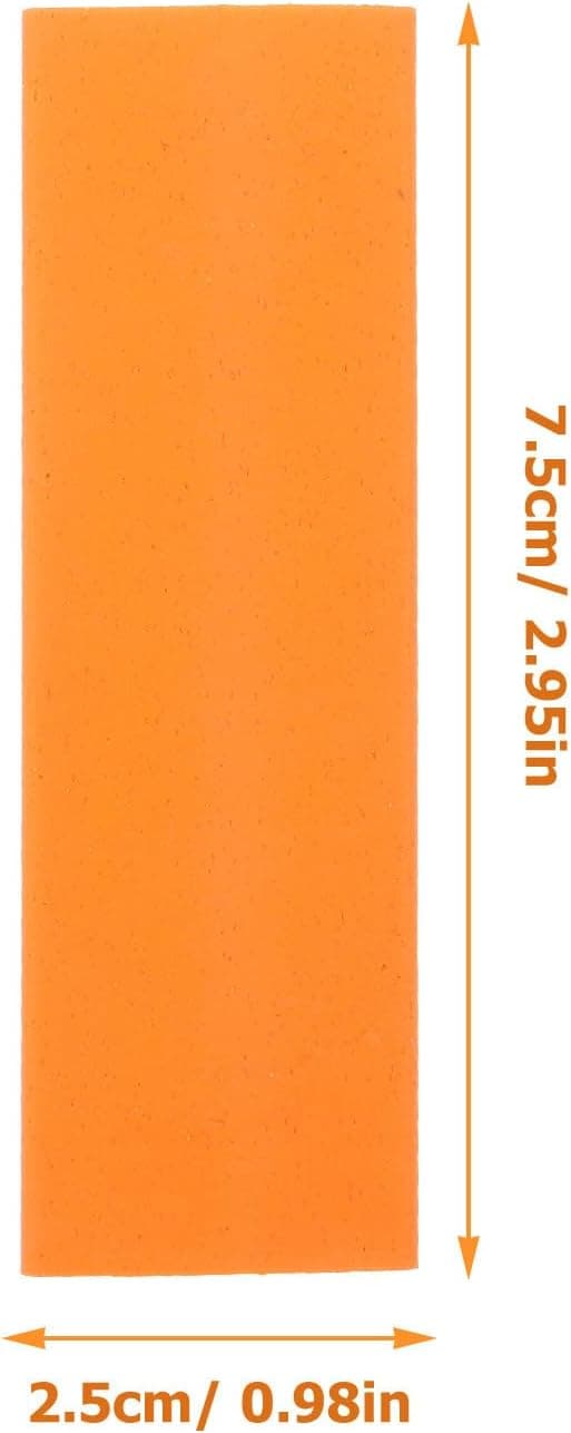 Kalk- og rustfjerner til køkken og badeværelse, orange rengøringsgummi viskelæder