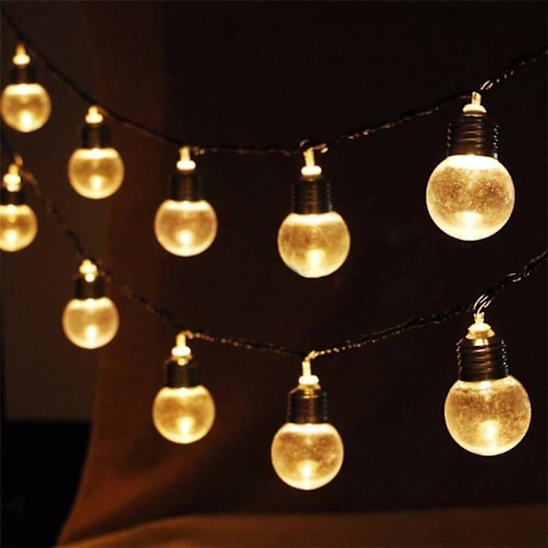 LED Solcelle-Lysstreng 3,5m G50 Retro Pære Havelys