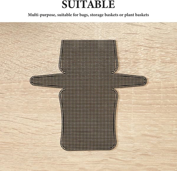 7 st plastnät för virkade väskor Små nätdukar Hantverksmaterial för broderi Plånboksbasgaller