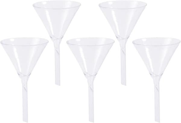 5 st Triangeltratt Glasmatningstratt Solid Triangel Lätt Miljövänlig