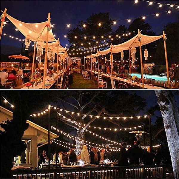 Solcelle-lysstreng LED Utendørs 2 stk 20LED 5m