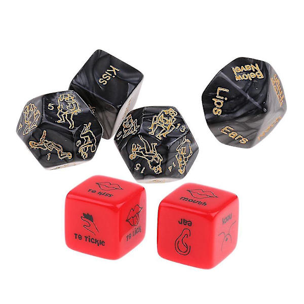 6 stk. Voksen Spicy Terninger Par Elskere Soverom Naughty Foreplay Han Hun Leke