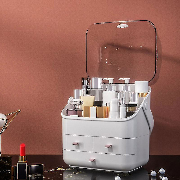 3-lags Makeup Smykke Organizer Display Box Vandafvisende
