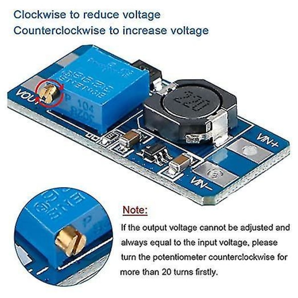 Jännitteen nosto-ohjainmoduuli MT3608 2-24v 10 kpl