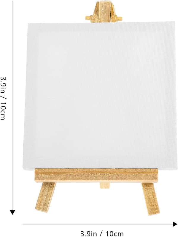 Mini Staffeli Lerret Maleri Kit for Voksne Gutter og Jenter Inkluderer Staffeli Stativ og Lerret Ramme Kit