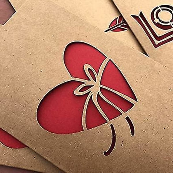 10 Pcs Customized Creative Greeting Card Birthday Kraft Paper