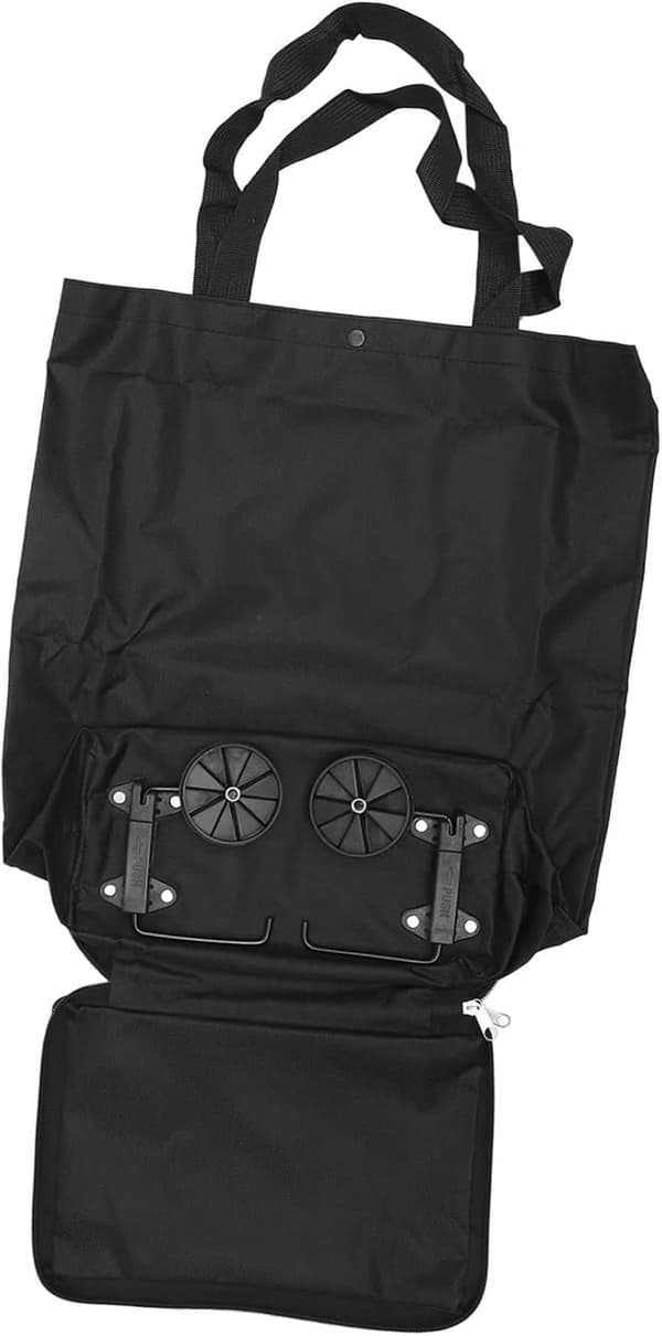 Sammenleggbar trillebag, sammenleggbar handlepose med hjul, sammenleggbar