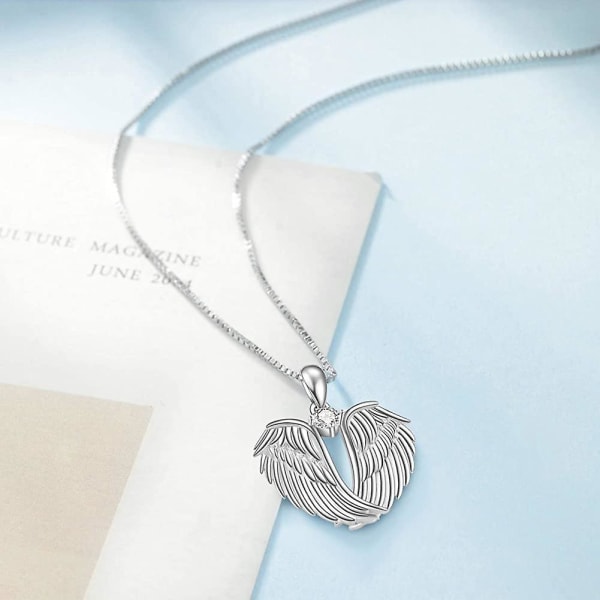 Halsband Sterling Silver Hänge Med Lmell Sparkle Cubic Zirconia Smycken För Kvinnor Present