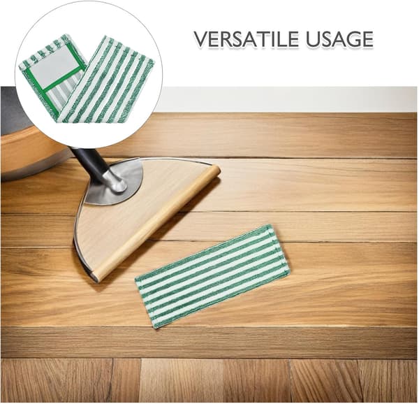 2 stk. mikrofiber moppeputer påfyll gjenbrukbare erstatningsvaskbare kompatible Libman flatmoppklut