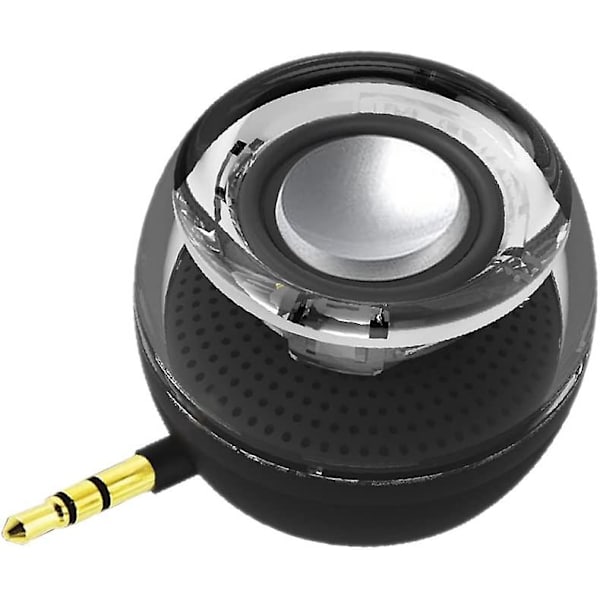 Mini Trådlös Högtalare Med 3,5 mm Aux-ingång Transparent Bas black