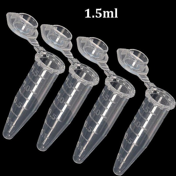 1000 stk. Mikro Plastprøveglas Centrifugeglas