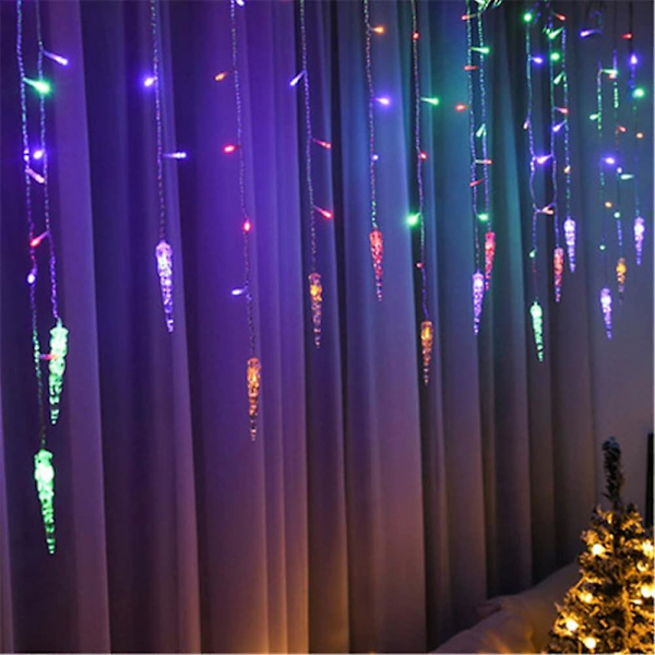 3,5m 96 LED-ljusslinga 24 Droppande Iskonformade Isljus Jul