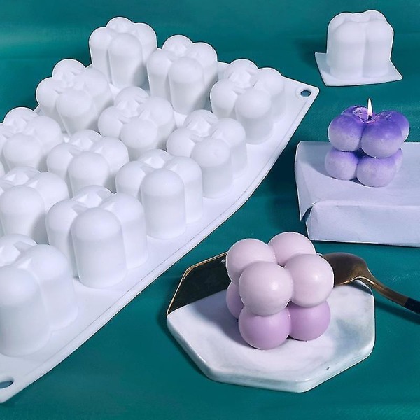 3D Kubformad Bakform för Moussekaka i Silikon