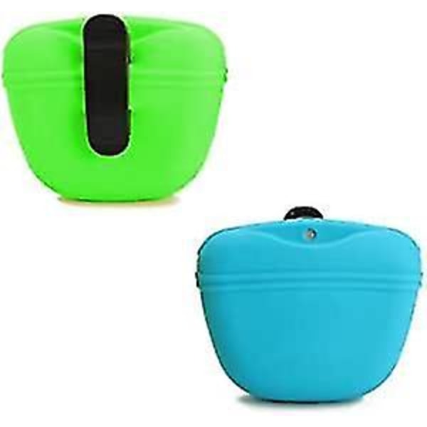 Silicone Dog Treat Pouch 2 Pack Food Grade Portable Training