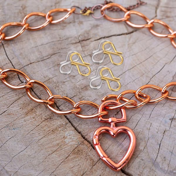 40 stk. S-krog halskædeforbindere og låse i rustfrit stål Mini S-formede smykkeforbindere