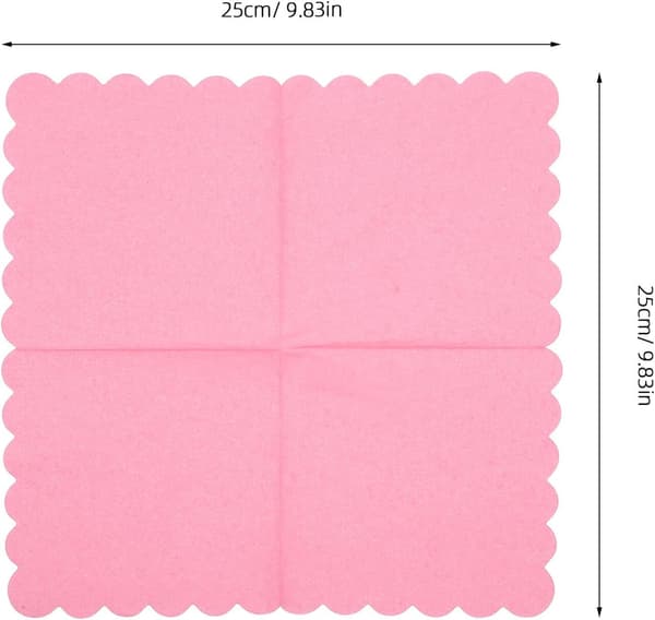 100 stk. lyserøde gradient servietter papir middagsservietter til teselskaber formelle begivenheder engangsdug