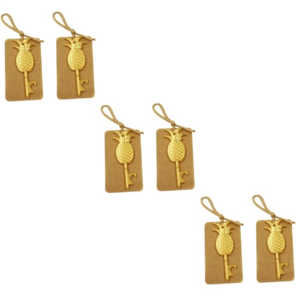 3 set Öppnare Ananas Flasköppnare Legering med Rep Hängande Bröllop 2st*3