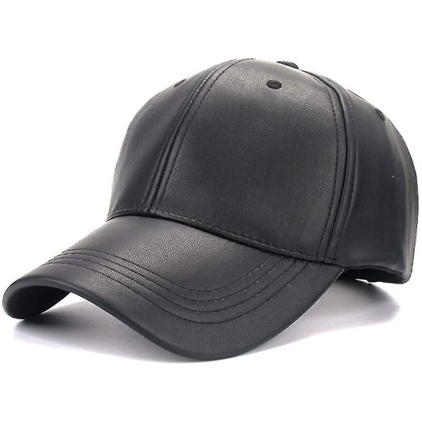 Unisex Klassisk PU-Läder Basebollkeps Sport Utomhuskeps