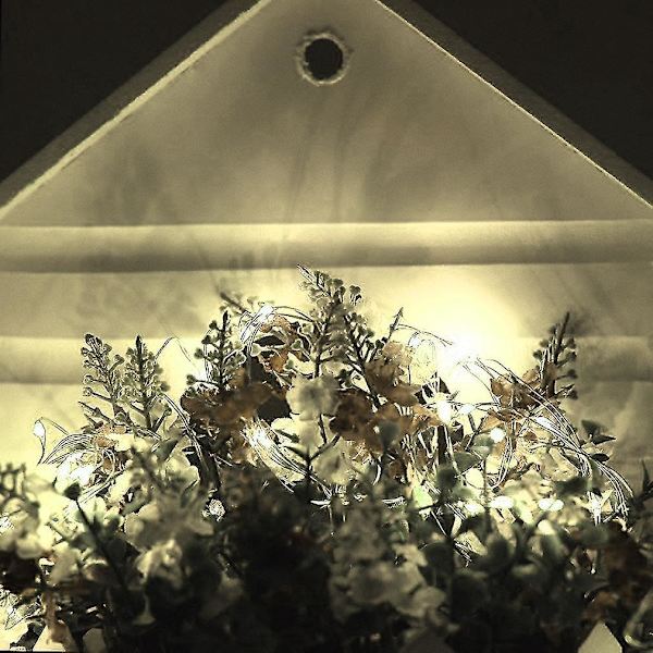 12m 120LEDs Koppartrådslampor 8 lägen Bröllopslampa