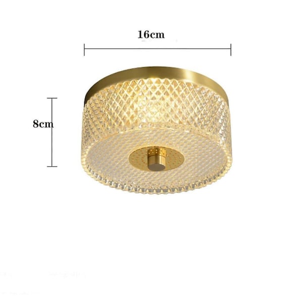 16cm Taklampa i Ö-design, Koppar/Mässing, Modern