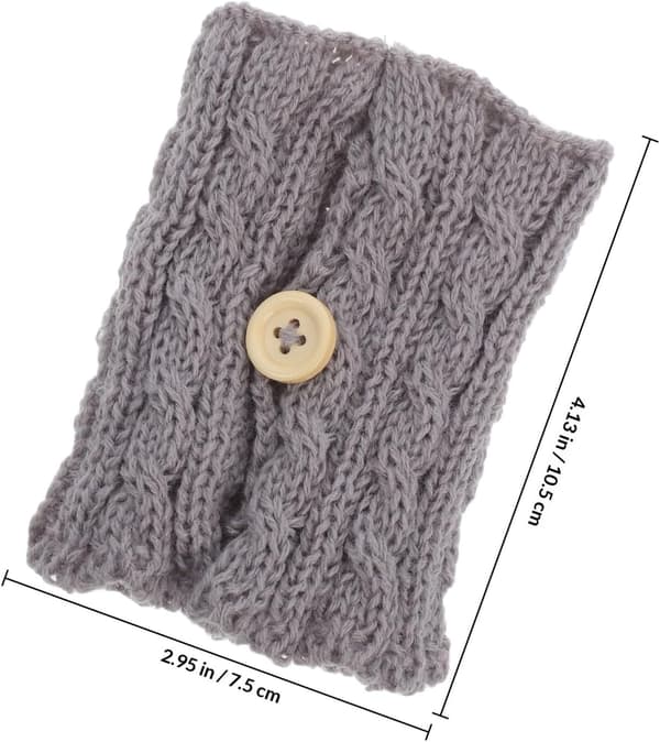 2 st tröja mugghylsa stickad kaffemuggskydd 3,5x3,5x3,5 tum