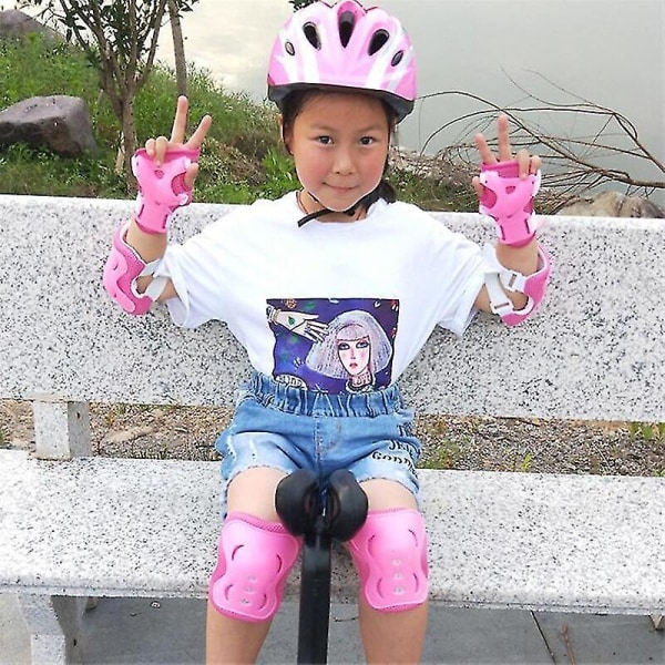 6pcs Kids Sports Gear Knee Pads Elbow Pads Wrist Guards