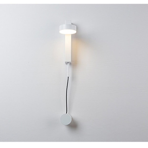 Enkel Vægslampe til Sengen, Rotérbar LED-Lampe til Soveværelse og Gang