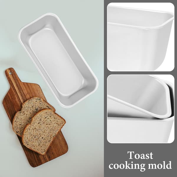 2 stk. brødforme, toastbageforme, rektangulære bakker i aluminiumslegering
