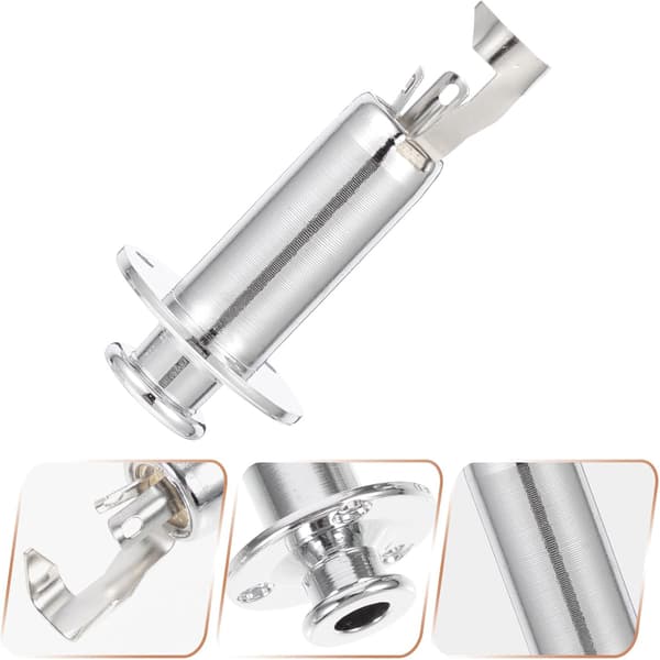 Gitar Pickup Jack Socket Sinklegering Metallplugg med jevnt og minimalt signaltap