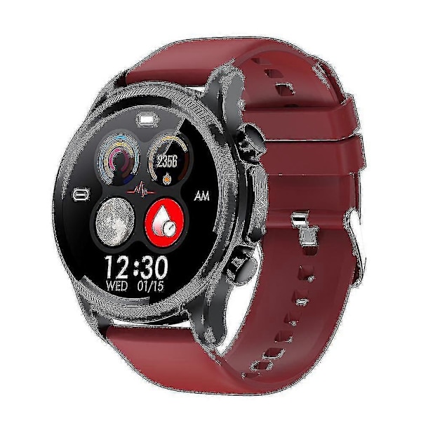2024 Blodsukker Smartwatch ECG+PPG Overvågning af Blodtryk Kropstemperatur Smartwatch Mænd IP68 Vandafvisende Fitness Tracker - Smart Ure Ny Red