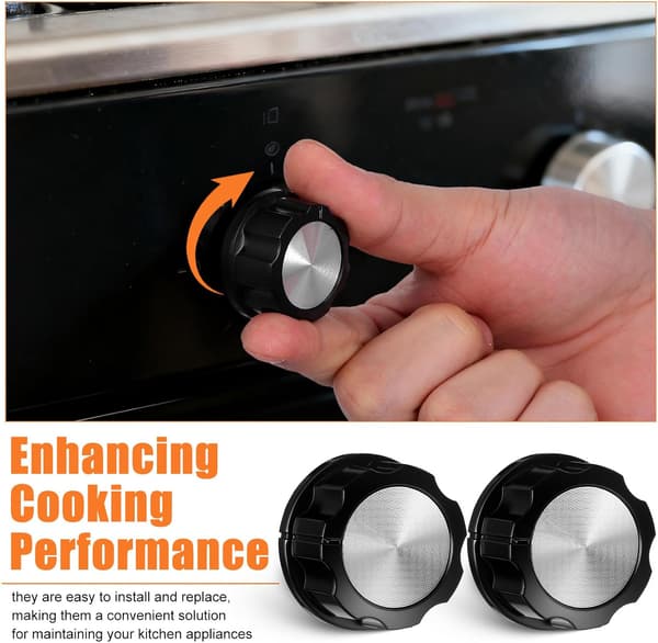 2 stk. erstatningsknapp for airfryer-timer, ovnskontrollbryterknapp kompatibel med trykkoker