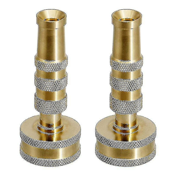 Mässingsslangmunstycke Twist 2-pack Vattning Rengöring Bil