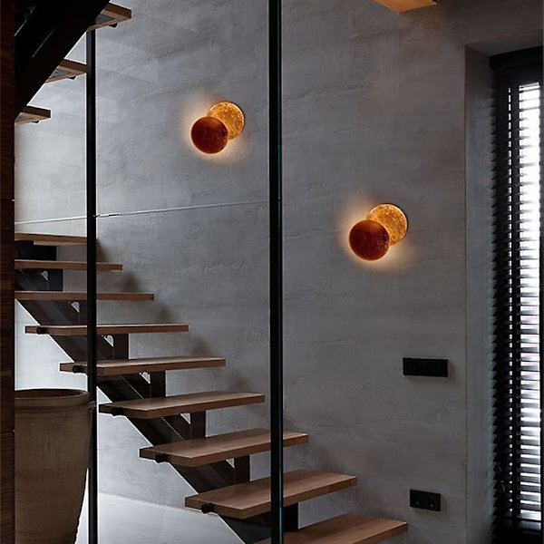Kreative LED-vegglamper i nordisk stil for stue og soverom