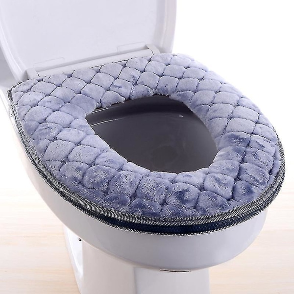 WC-istuimen cover, pestävä, pehmeä, lämmin kylpyhuonetyynynharmaa 2ebd |  Fyndiq