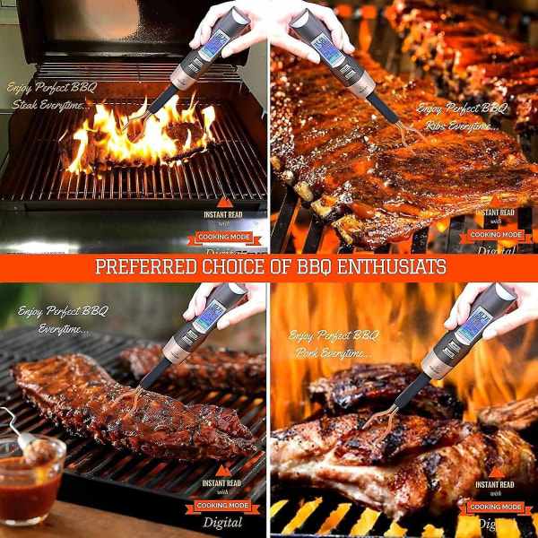 Digital Kötttermometer Matlagning Grillspett