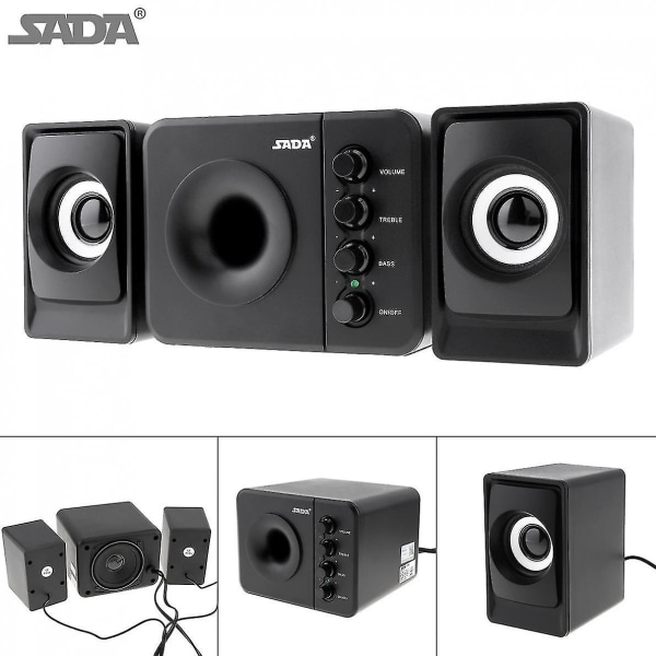 Sada D-205 USB2.0 Subwoofer Tietokonekaiutin 3.5mm Plug