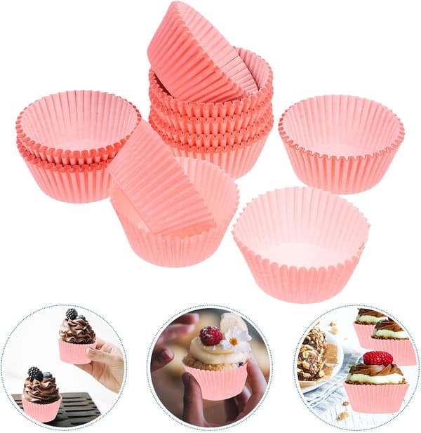 Papir Cupcakeforme til Julebagekopper 200 stk Muffinforme til Bagværk og Småkager