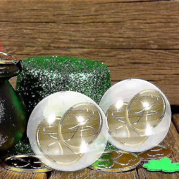 100 stk Plast Transparent Kuler Multifunksjonelle Vridde Runde Kuler Klare Fyllbare Grab Kuler Fra Kuolu 3.2X3.2cm