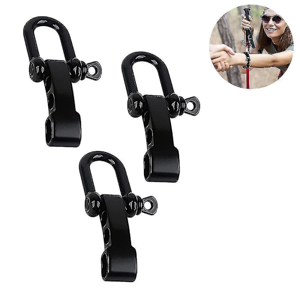 3 stk U-formet spenne Utendørs paraply tau armbånd