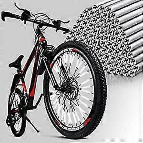 Cykelreflektorer, 24 stk. Hjulreflektorer til Cykel, Refleks Sikkerhed Advarselslys Dæksler til Cykel Silver
