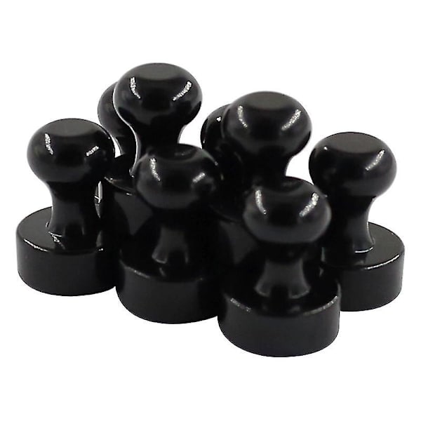 Kylmagneter, 12 X 16 Mm Svarta Neodymmagneter Push Pins,